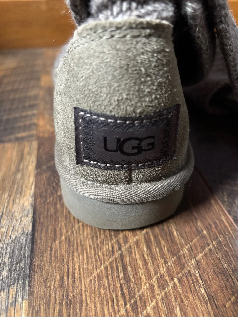UGG Classic Cardy Knit Fold-Over Booties